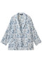 flower print wide shirt JK ジャケット ミズイロインド/mizuiro ind off white