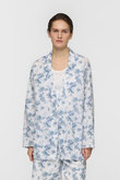 flower print wide shirt JK ジャケット
