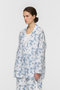 flower print wide shirt JK ジャケット ミズイロインド/mizuiro ind
