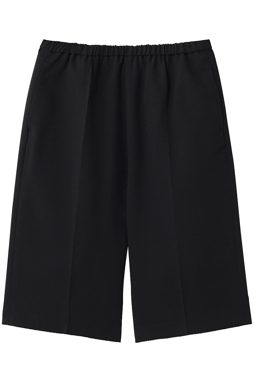 ミズイロインド/mizuiro indのcenter press short PT パンツ(black/2-260114)