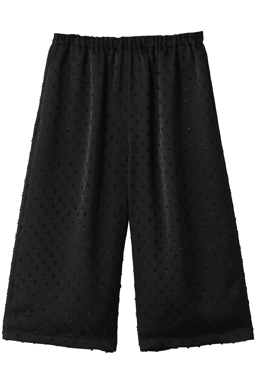 ミズイロインド/mizuiro indのsatin JQ culotte PT パンツ(black/2-260107)