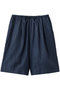 linen wide half PT パンツ ミズイロインド/mizuiro ind navy
