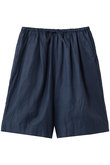 linen wide half PT パンツ