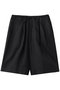 linen wide half PT パンツ ミズイロインド/mizuiro ind black
