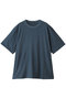 crew neck wide T Tシャツ ミズイロインド/mizuiro ind blue