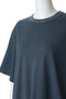 crew neck wide T Tシャツ ミズイロインド/mizuiro ind
