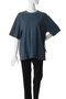 crew neck wide T Tシャツ ミズイロインド/mizuiro ind