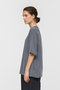 crew neck wide T Tシャツ ミズイロインド/mizuiro ind