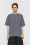 crew neck wide T Tシャツ ミズイロインド/mizuiro ind