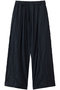 wrinkle pleats stripe wide easy PT パンツ ミズイロインド/mizuiro ind navyA