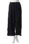 wrinkle pleats stripe wide easy PT パンツ ミズイロインド/mizuiro ind