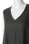 linen V neck flare OP ワンピース ミズイロインド/mizuiro ind