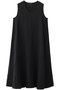 linen V neck flare OP ワンピース ミズイロインド/mizuiro ind blackA