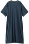 crew neck long OP ワンピース ミズイロインド/mizuiro ind blue