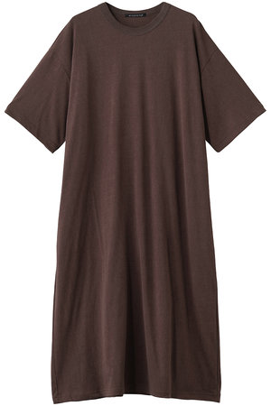 ミズイロインド/mizuiro indのcrew neck long OP ワンピース(110500/110503)