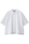 zip polo shirt シャツ ミズイロインド/mizuiro ind off white