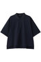 zip polo shirt シャツ ミズイロインド/mizuiro ind navy