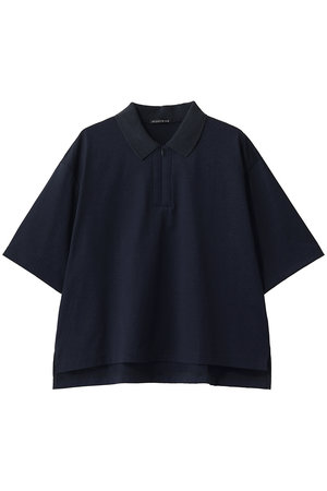 ミズイロインド/mizuiro indのzip polo shirt シャツ(110400/110402)