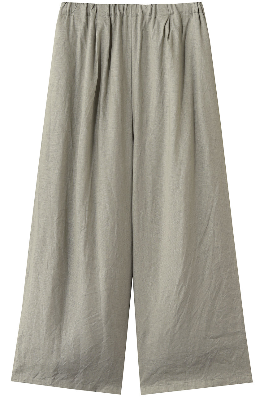 ミズイロインド/mizuiro indのlinen wide easy PT パンツ(khaki/2-260104)