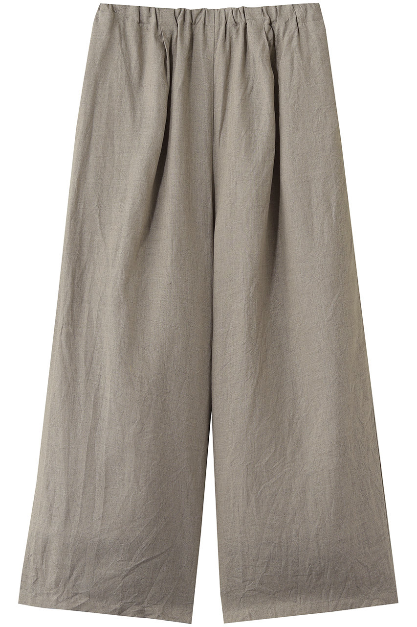 ミズイロインド/mizuiro indのlinen wide easy PT パンツ(beigeA/2-260104)