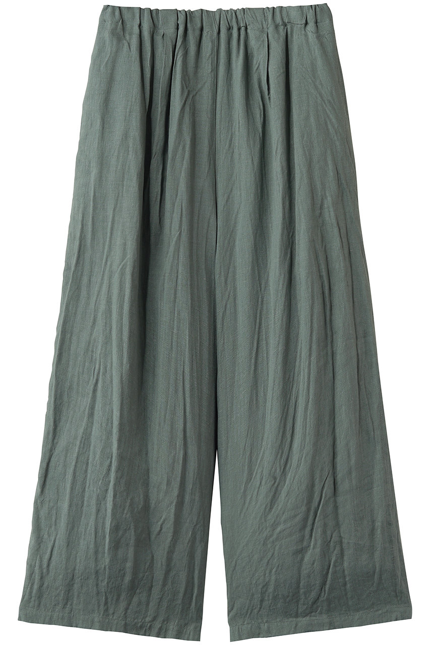 ミズイロインド/mizuiro indのlinen wide easy PT パンツ(khakiA/2-260104)