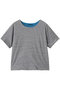 bicolor reversible T Tシャツ ミズイロインド/mizuiro ind gray