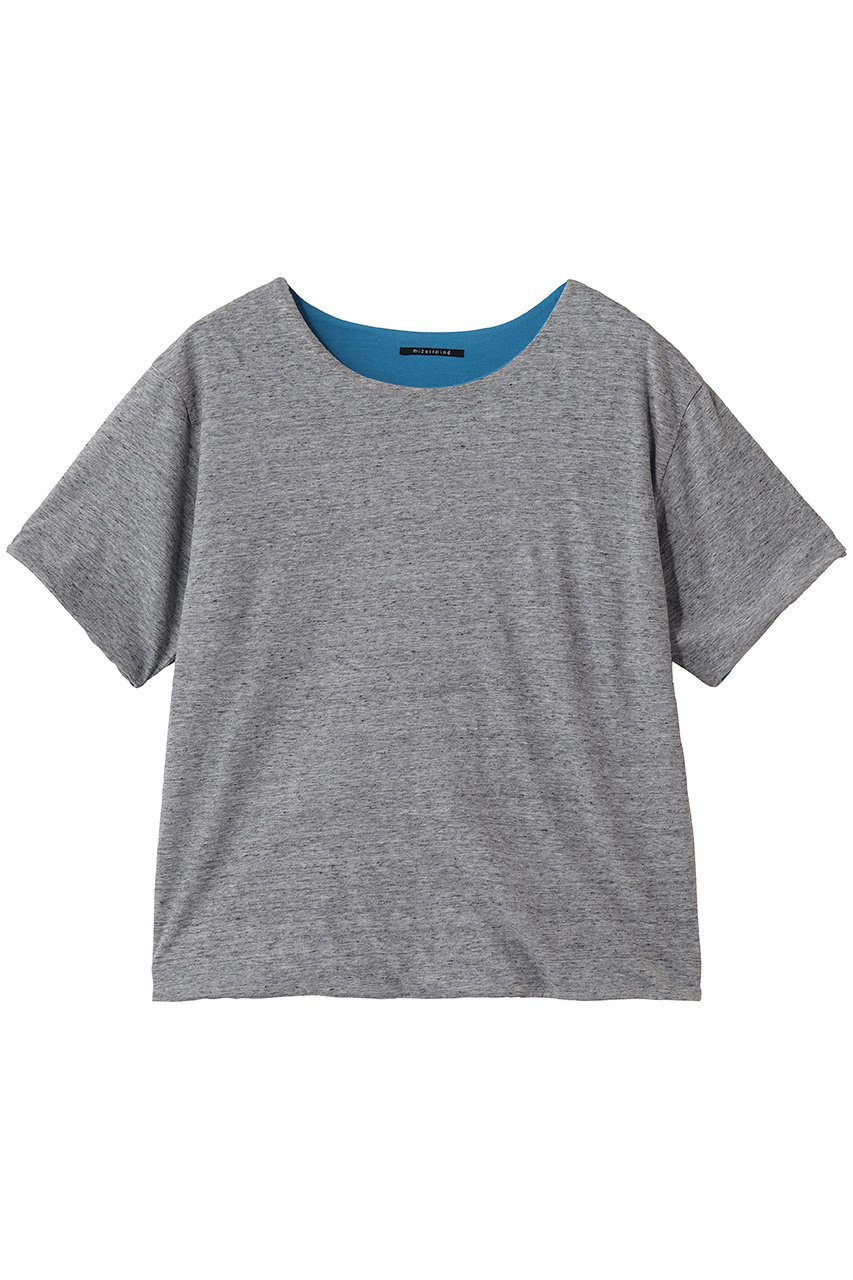 ミズイロインド/mizuiro indのbicolor reversible T Tシャツ(gray/2-210135)