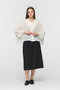 pleats collar wide shirt シャツ ミズイロインド/mizuiro ind
