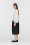 pleats collar wide shirt シャツ ミズイロインド/mizuiro ind