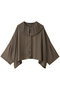 pleats collar wide shirt シャツ ミズイロインド/mizuiro ind brown
