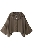 pleats collar wide shirt シャツ