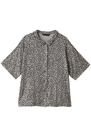 ミズイロインド/mizuiro indのprint half slv shirt シャツ(110400/110402)