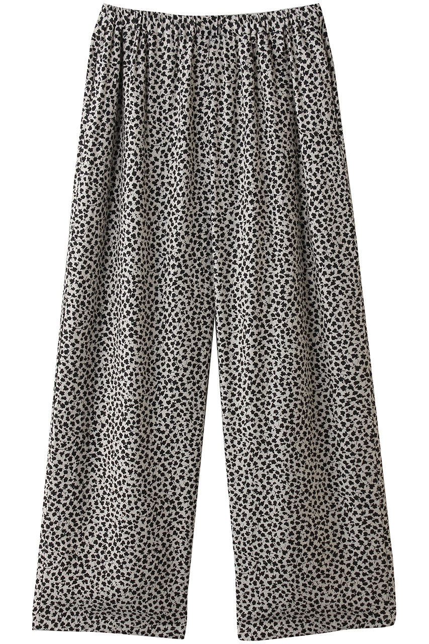 ミズイロインド/mizuiro indのprint easy PT パンツ(black/2-260111)