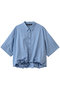 half slv ballon shirt シャツ ミズイロインド/mizuiro ind blueA