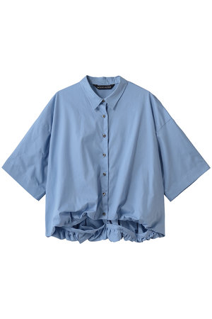 ミズイロインド/mizuiro indのhalf slv ballon shirt シャツ(110400/110402)