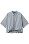 half slv ballon shirt シャツ ミズイロインド/mizuiro ind l.grayA
