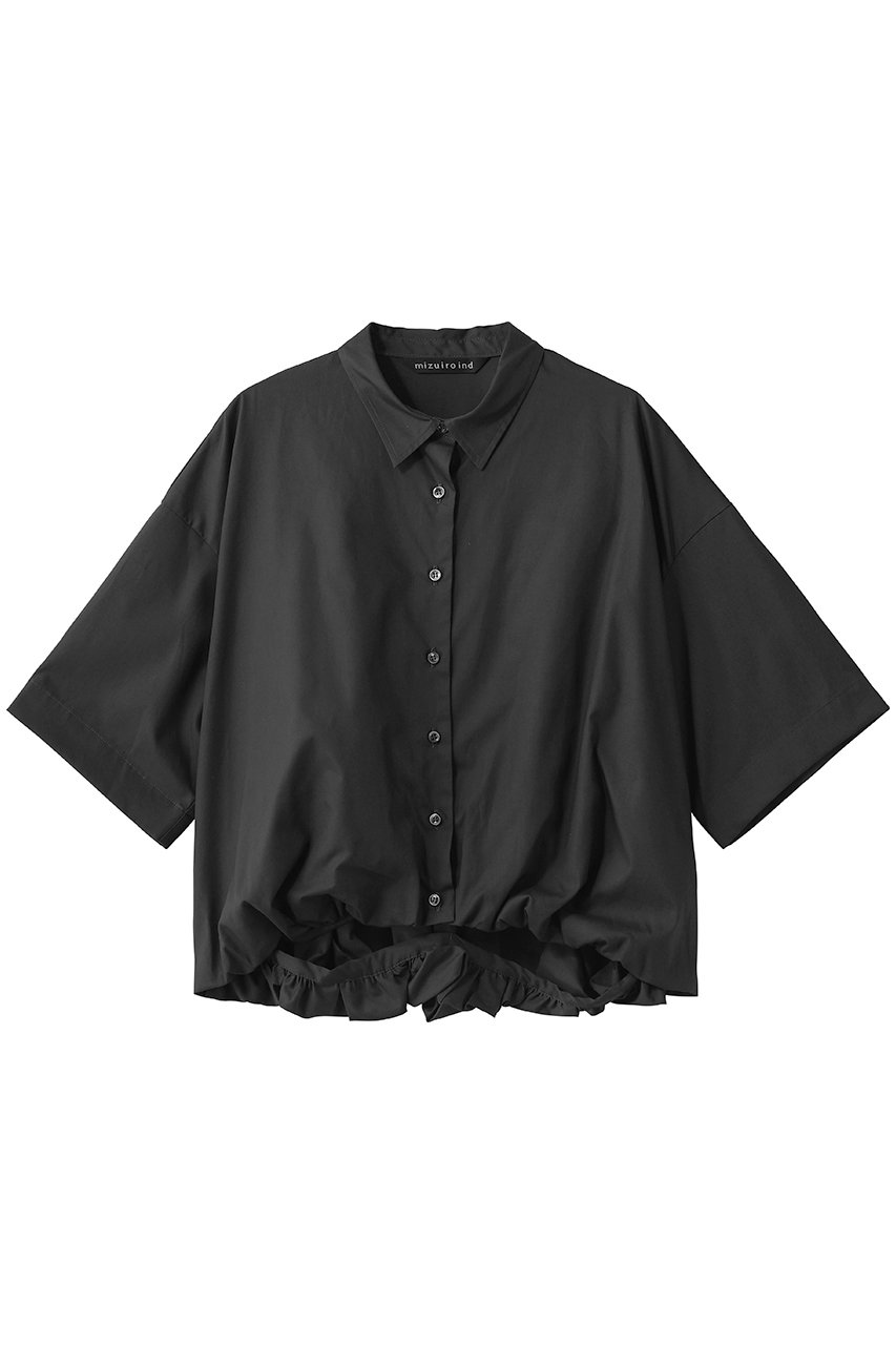 ミズイロインド/mizuiro indのhalf slv ballon shirt シャツ(c.grayA/2-230128A)