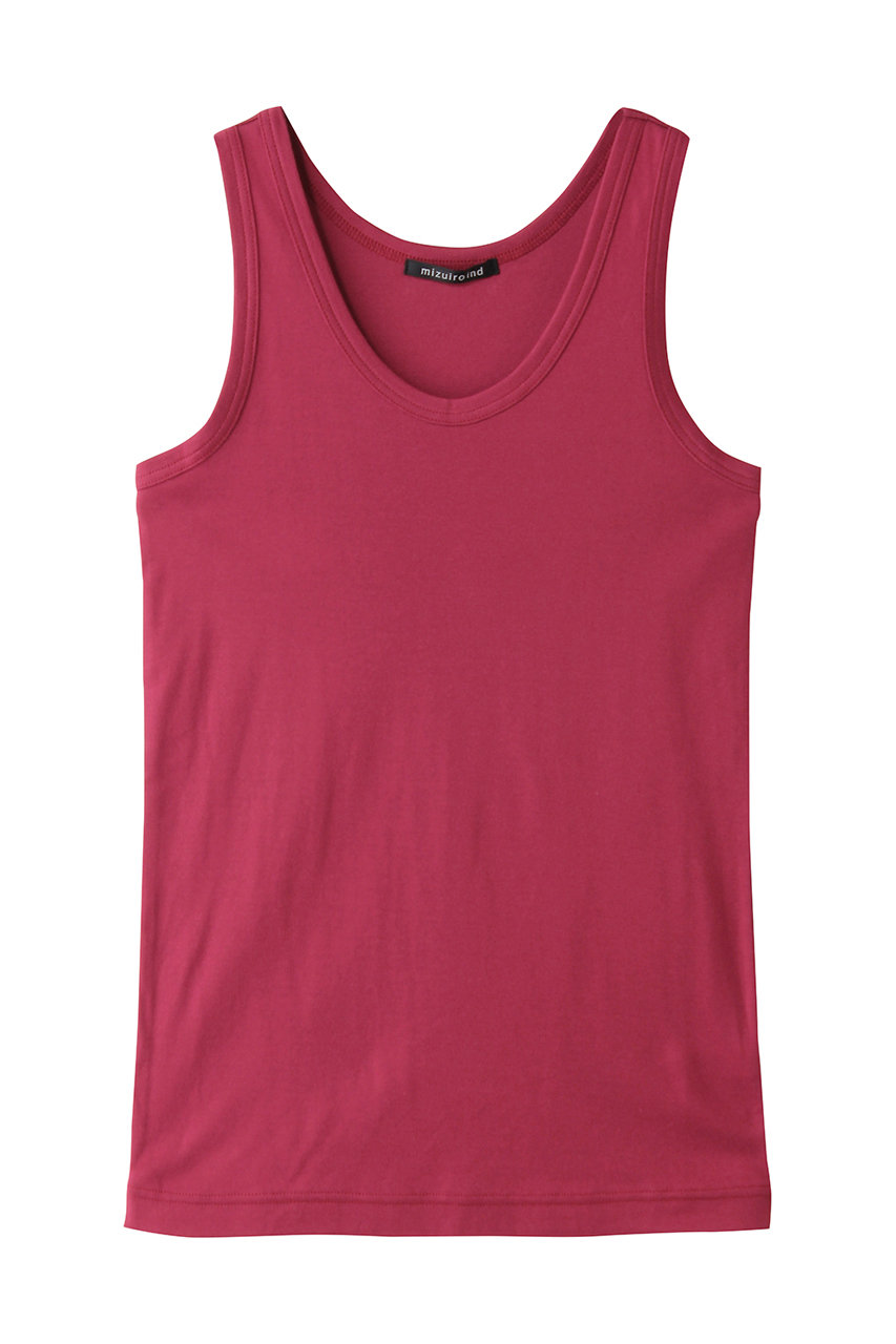 ミズイロインド/mizuiro indのbasic tank top トップ(pink/2-210143)