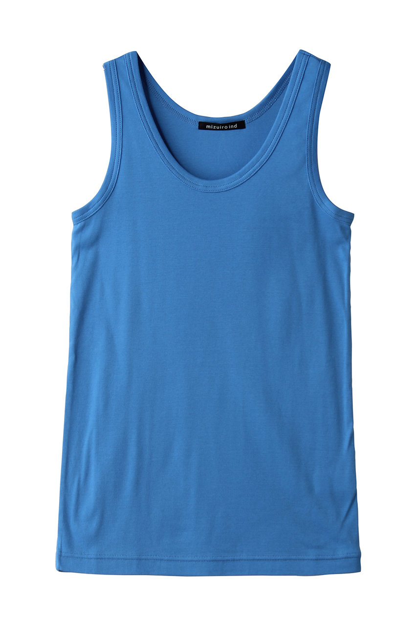 ミズイロインド/mizuiro indのbasic tank top トップ(blue/2-210143)