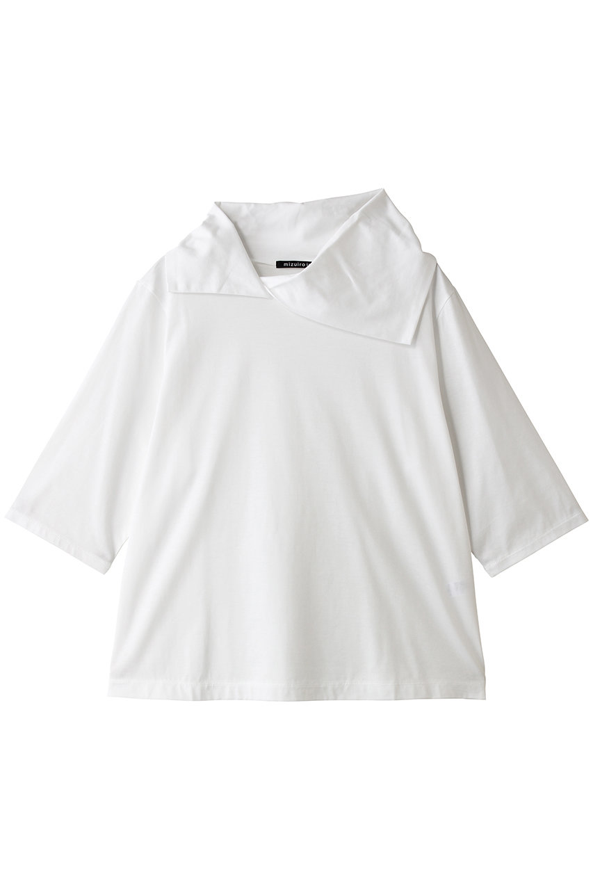 mizuiro ind(ミズイロインド)｜drape collar P/O プルオーバー/off