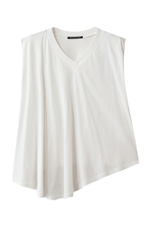 ミズイロインド/mizuiro indのV neck asymmetry N/S P/O プルオーバー(110100/110101)