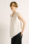 V neck asymmetry N/S P/O プルオーバー ミズイロインド/mizuiro ind