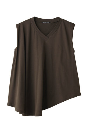 ミズイロインド/mizuiro indのV neck asymmetry N/S P/O プルオーバー