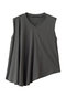 V neck asymmetry N/S P/O プルオーバー ミズイロインド/mizuiro ind gray