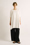 wide crew neck tunic チュニック ミズイロインド/mizuiro ind