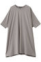 wide crew neck tunic チュニック ミズイロインド/mizuiro ind l.gray