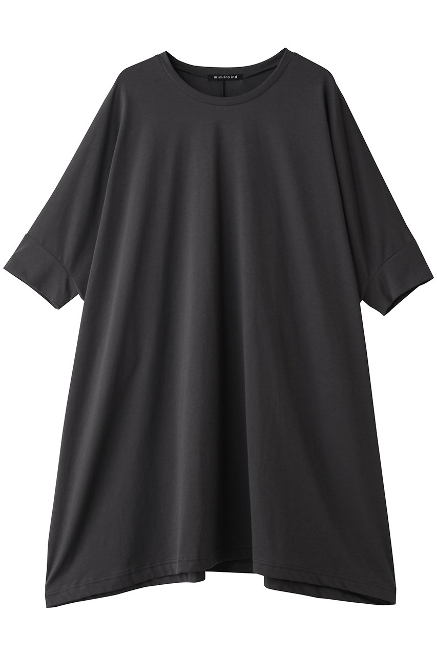 ミズイロインド/mizuiro indのwide crew neck tunic チュニック(c.gray/2-210144)