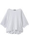 boat neck cocoon P/O プルオーバー ミズイロインド/mizuiro ind white