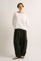 boat neck cocoon P/O プルオーバー ミズイロインド/mizuiro ind