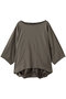 boat neck cocoon P/O プルオーバー ミズイロインド/mizuiro ind gray